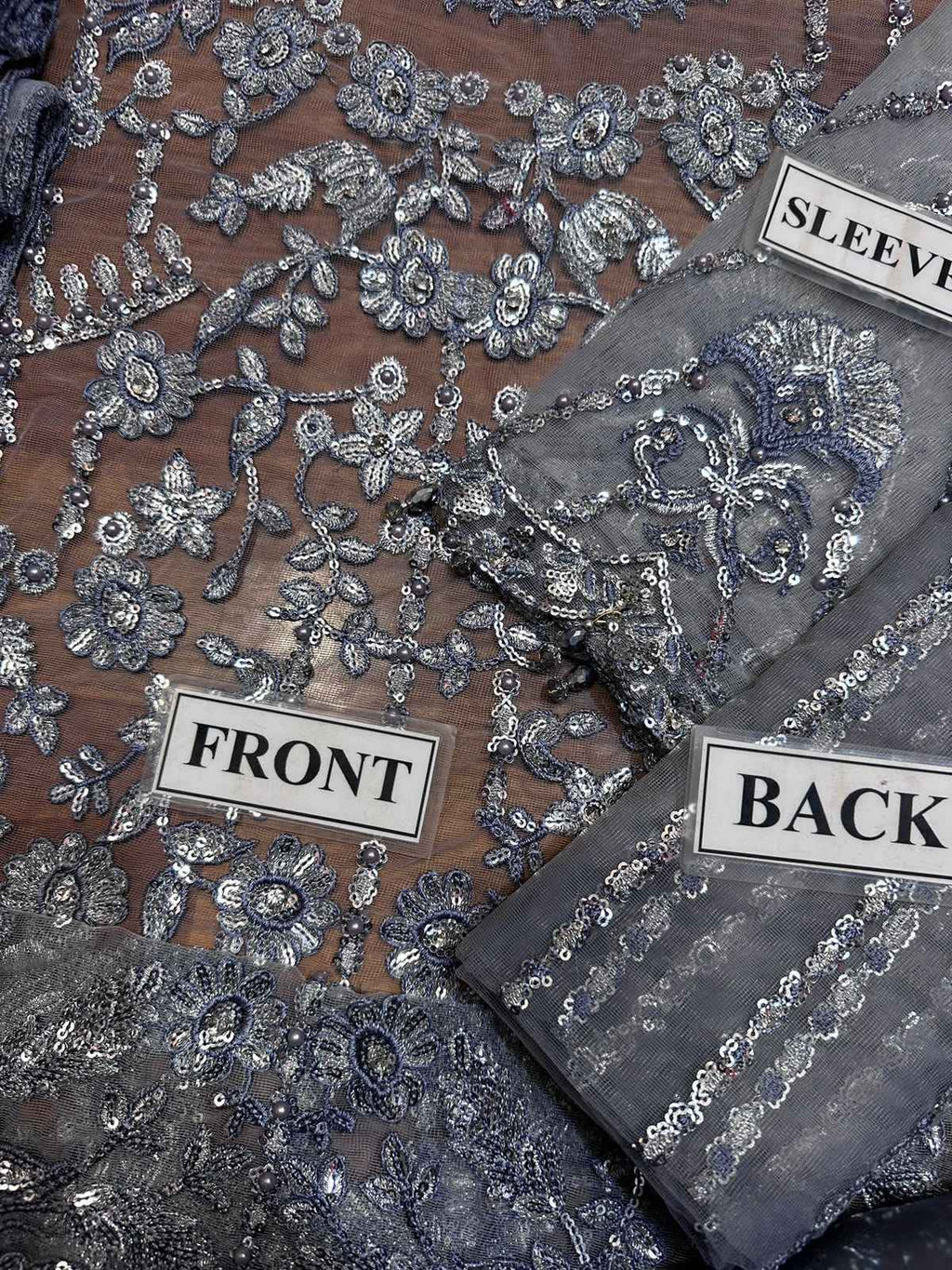 Luxury Festive Collection – Organza & Satin Silk Embroidered Suit