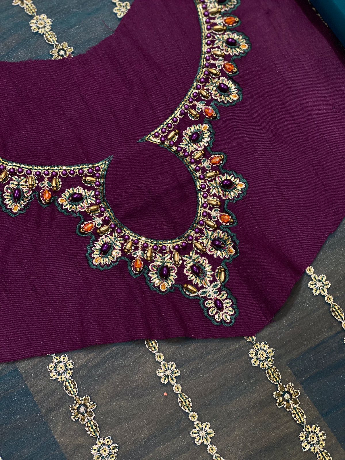 Baroque Chantalee Organza Suit – Luxury Unstitched Embroidered Collection