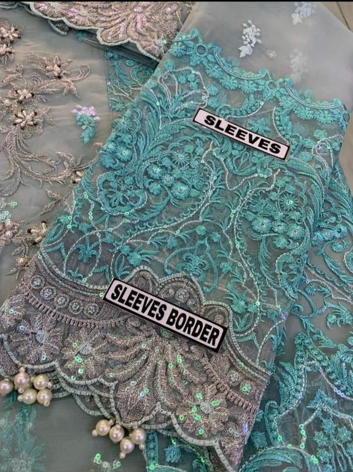 Elaaf Bridal Organza Embroidered Dress