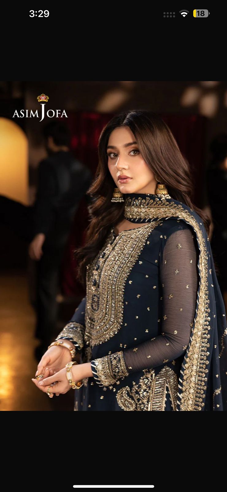 Asim Jofa Chiffon Embroidered Unstitched Collection