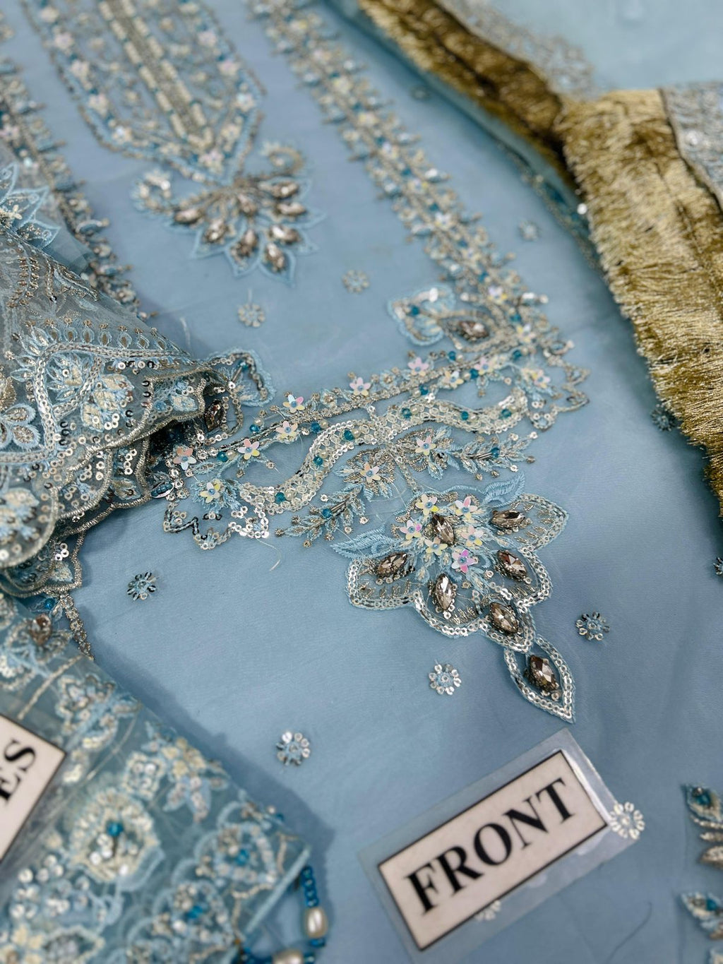 Alizeh Organza Unstitched 3-Piece Suit