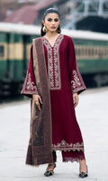 Dhanak 3 Piece Embroidered Suit (Article 8)