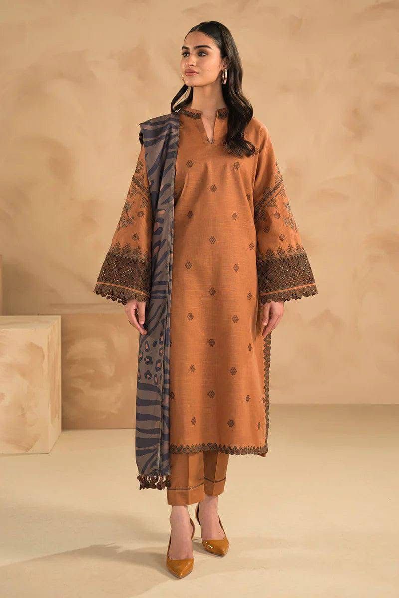 Dhanak 3 Piece Embroidered Suit (Article 20)