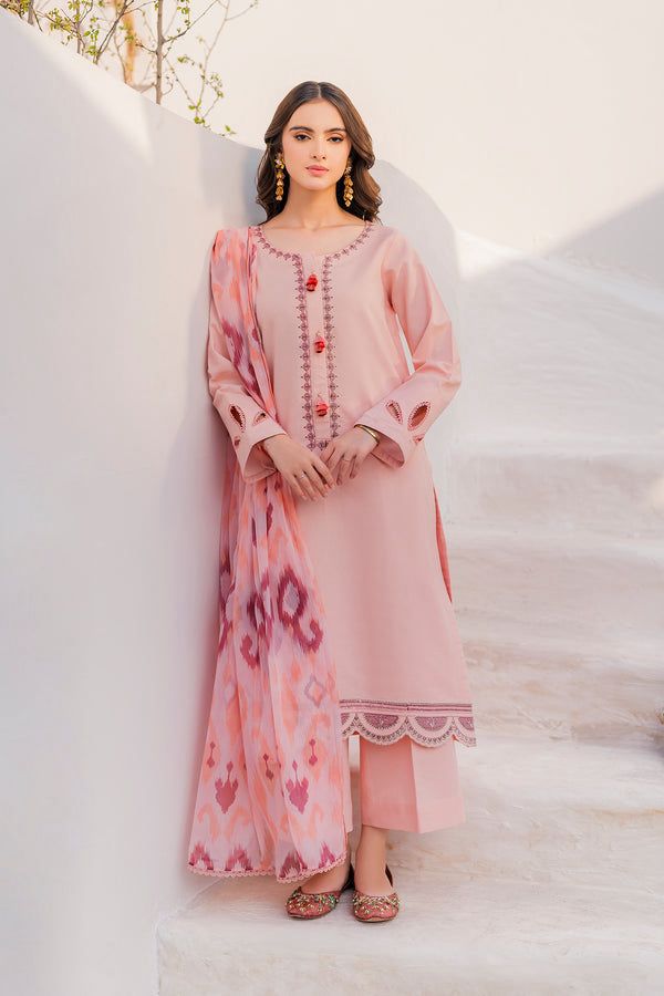 Dhanak 3 Piece Embroidered Suit (Article 27)