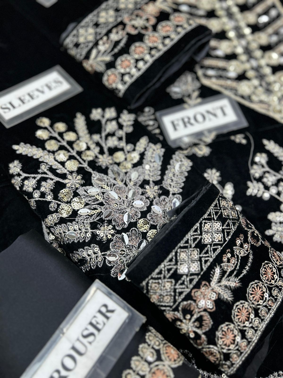 ANEELAS Luxury Velvet &amp; Chiffon Collection