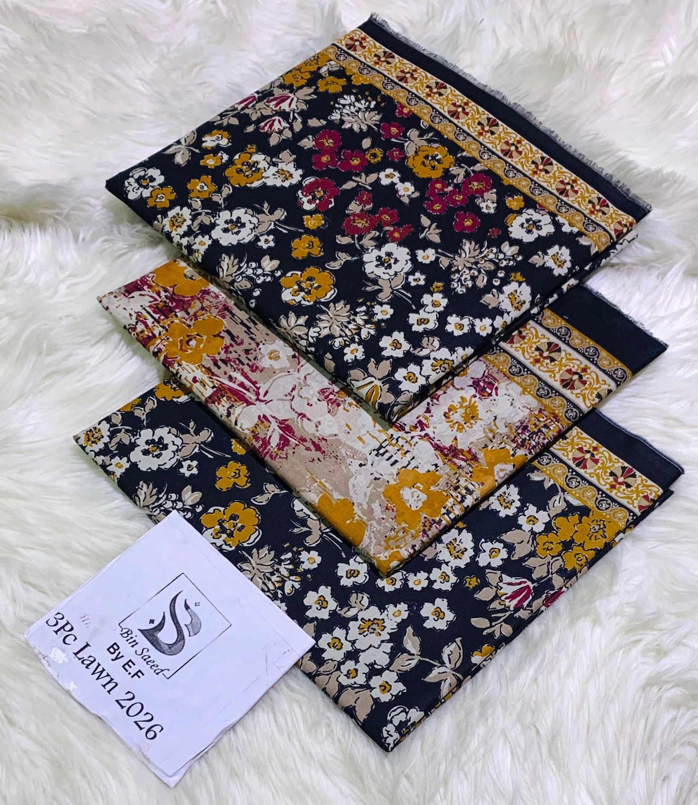 *Bin Saeed 💯 Original *Printed 3pc Collection*