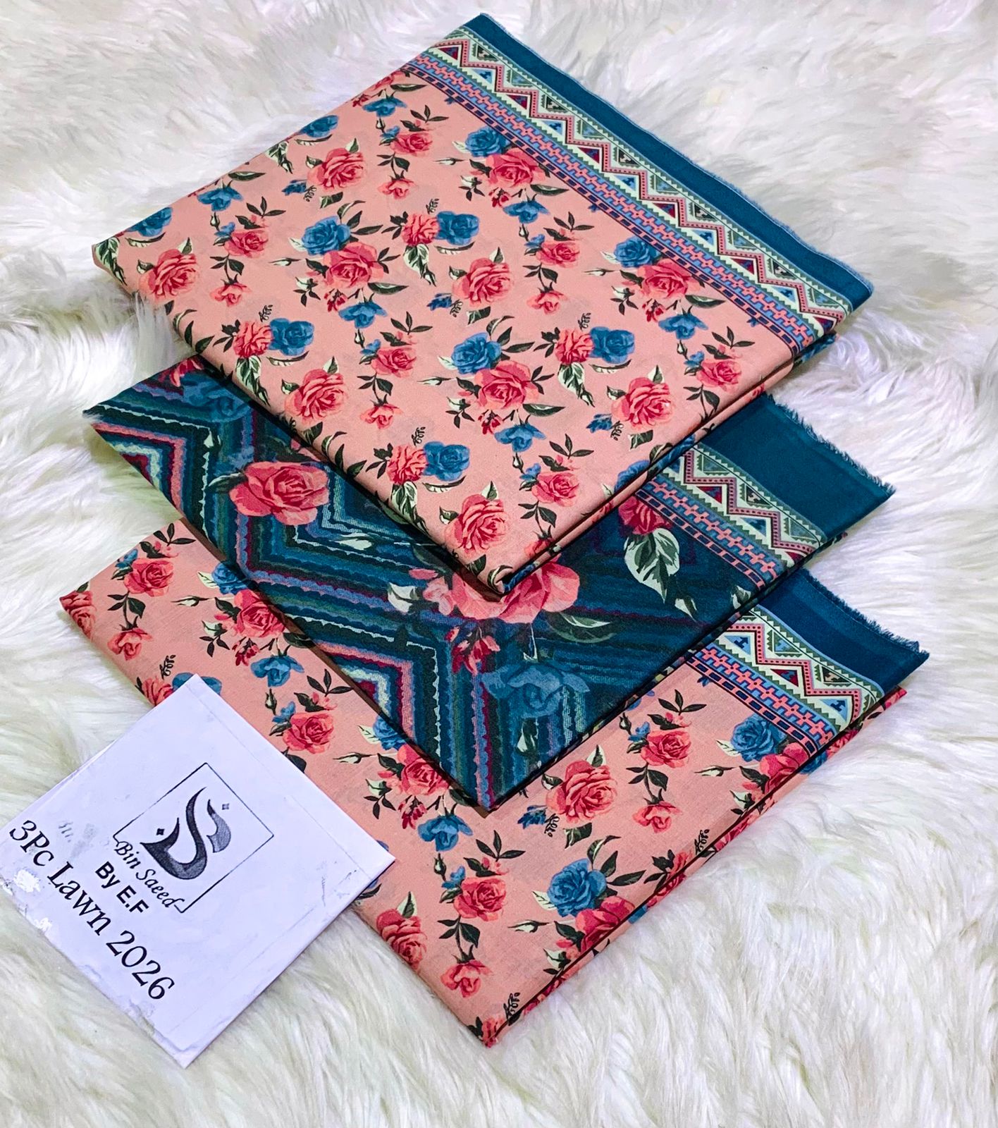 *Bin Saeed 💯 Original *Printed 3pc Collection*