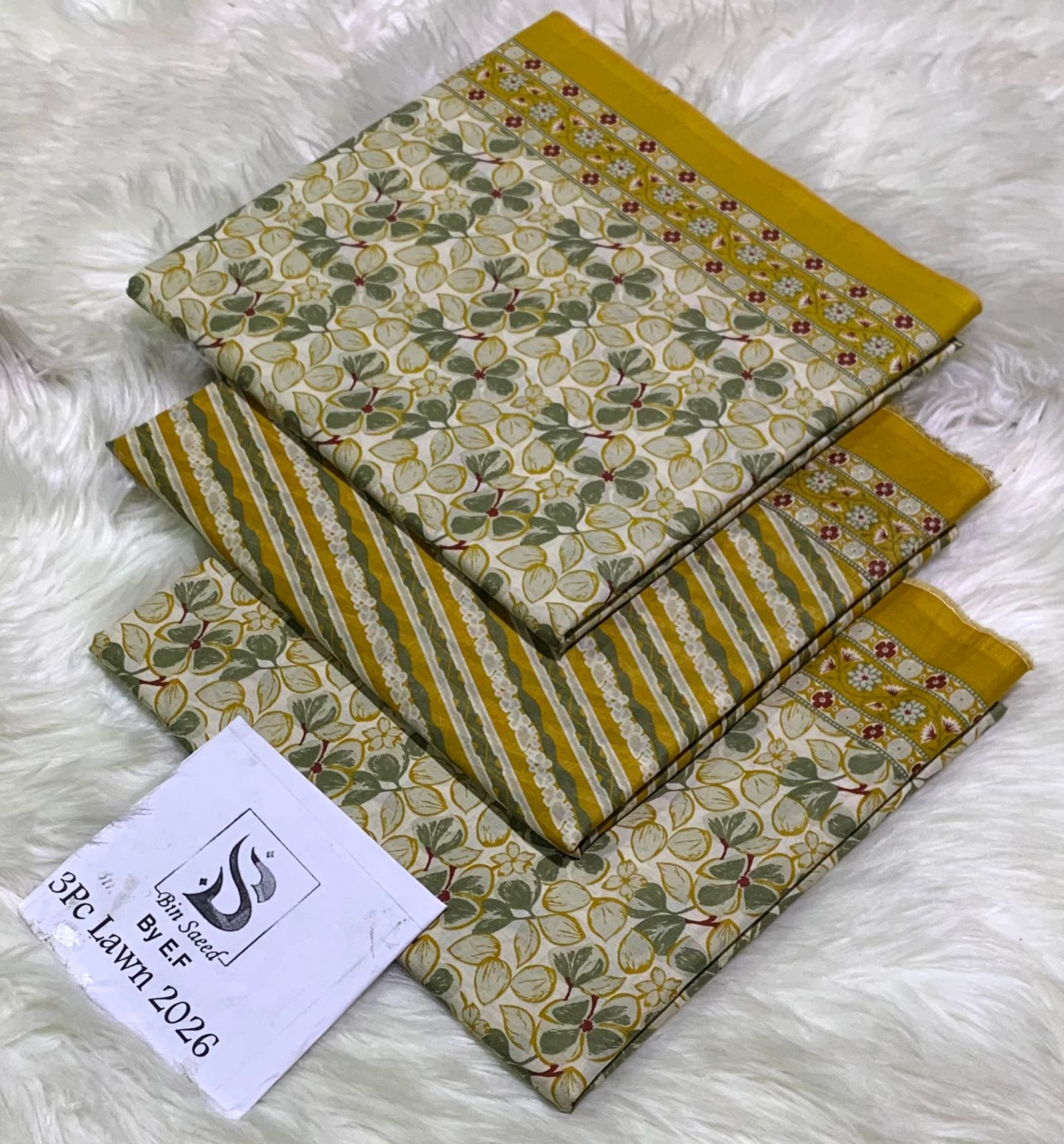 *Bin Saeed 💯 Original *Printed 3pc Collection*