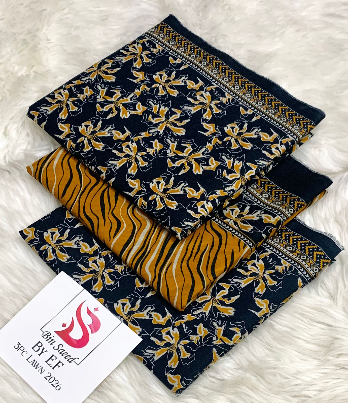 *Bin Saeed 💯 Original *Printed 3pc Collection*