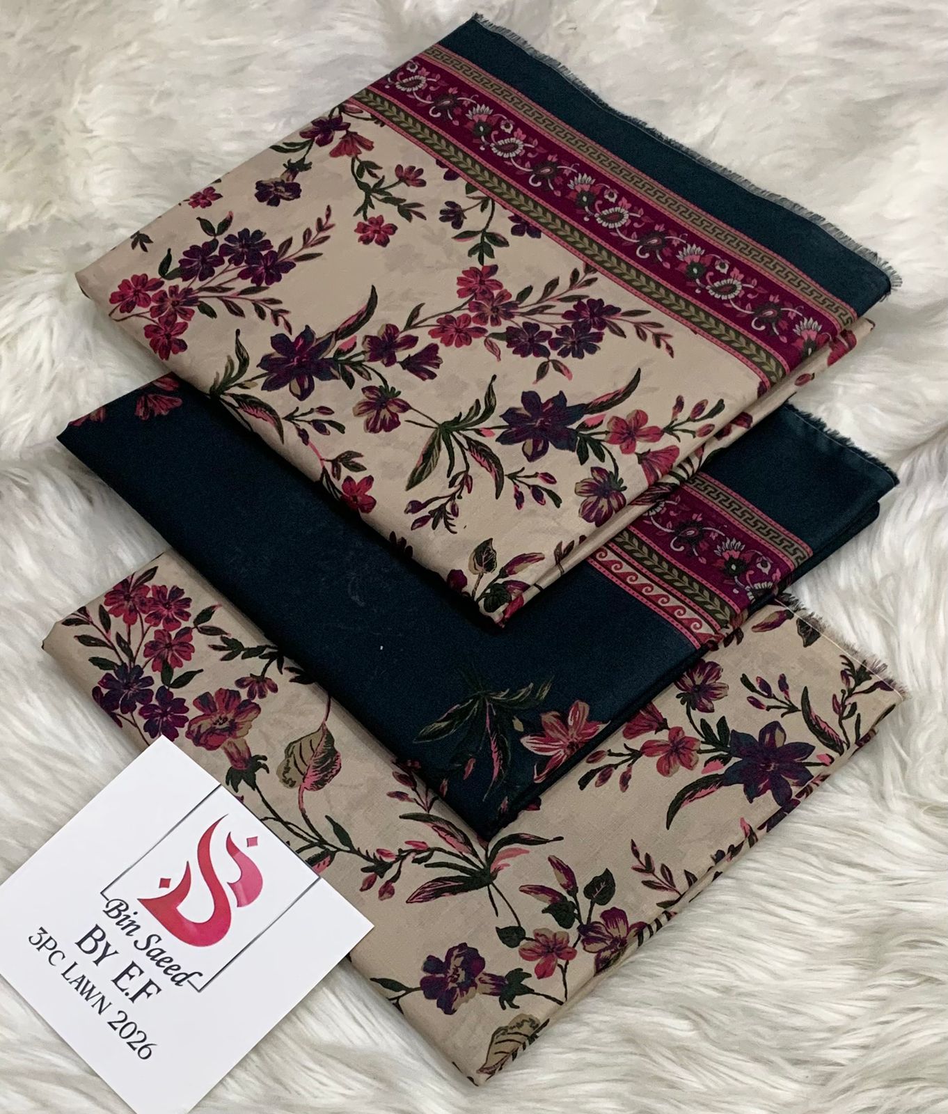 *Bin Saeed 💯 Original *Printed 3pc Collection*