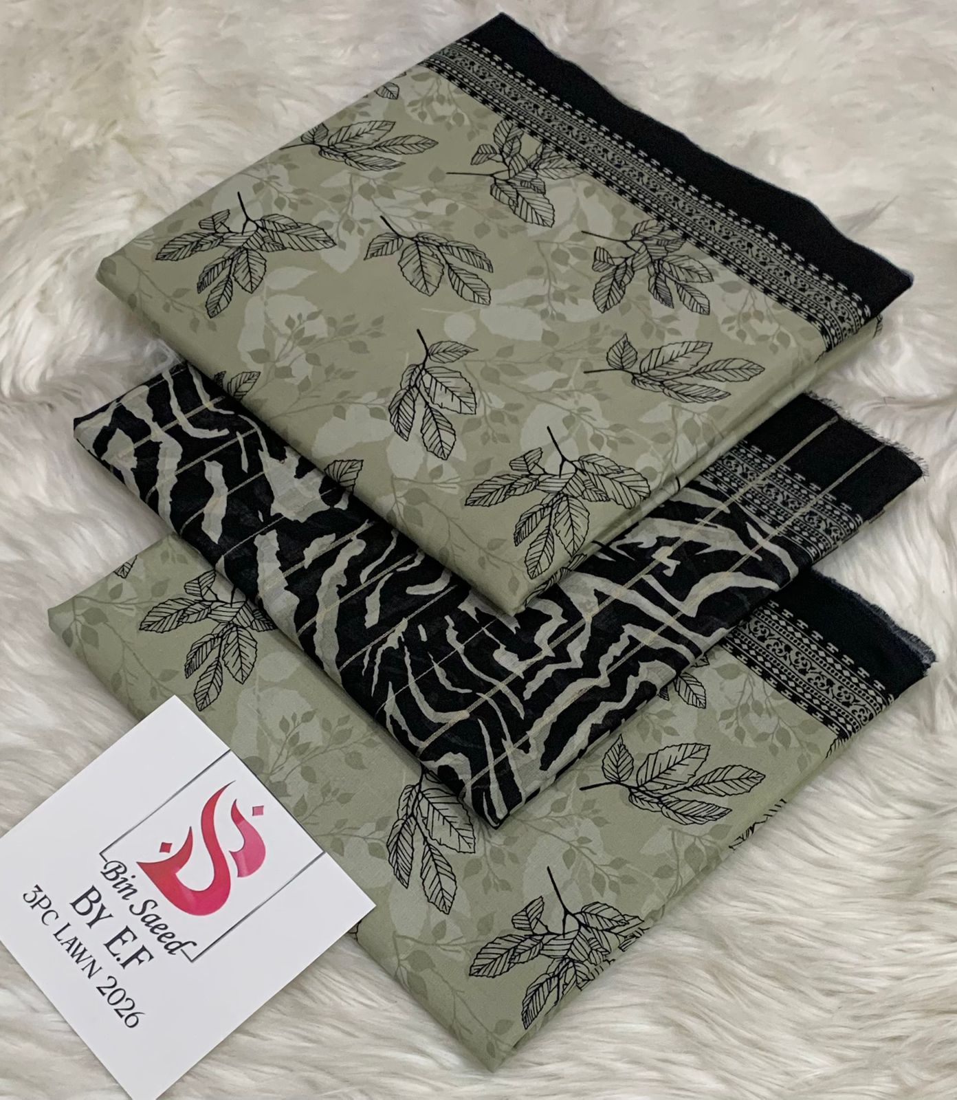 *Bin Saeed 💯 Original *Printed 3pc Collection*